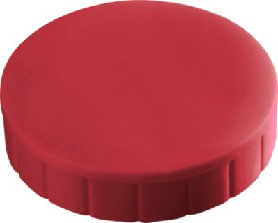 MAUL Solidmagnete, ø 20 x 7,5 mm, 10 Stück, rot