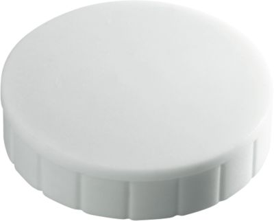 MAUL Solidmagnete, ø 20 x 7,5 mm, 10 Stück, weiß