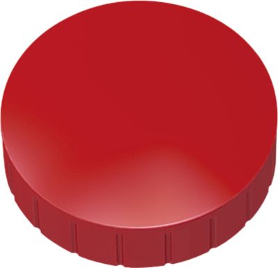 MAUL Solidmagnete, ø 32 x 9,6 mm, 10 Stück, rot