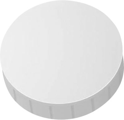 MAUL Solidmagnete, ø 38 x 15,5 mm, 10 Stück, weiß