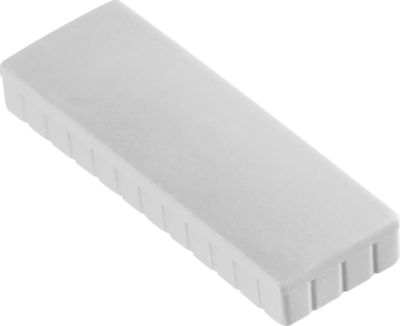 MAUL Solidmagnete, 54 x 19 mm, 10 Stück, weiß