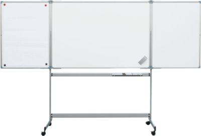MAUL Whiteboard Klapptafel, 2 Flügel, mobil, 1500 x 1000 mm