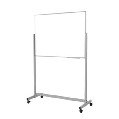 Maul Whiteboard MAULstandard fixed, mobil, Querformat, drehbar, 900 x 1200 mm, magnethaftend, Ablageschale, kunststoffbeschichtetes Stahlblech, grau