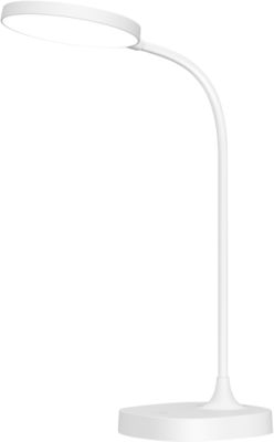 meet by Paperflow BOB LED-Tischleuchte weiß, 180 lm (500 Lux), flexibler Arm, dreh-/neigbarer Leuchtkopf, feste Basis