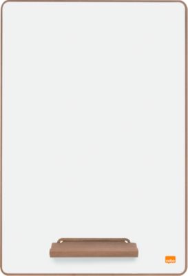 Mini-Whiteboard Nobo, Format A4, beidseitig nutzbar, magnethaftend, beschreibbar, abnehmbarer Ständer, Ablageschale, B 210 x T 5 x H 297 mm, weiß