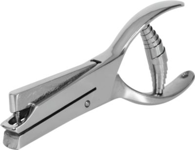 moedel Lochzange, Rundloch-Stanzung mit Ø 3 mm, Maultiefe 50 mm, L 145 mm, Stahl vernickelt, silber