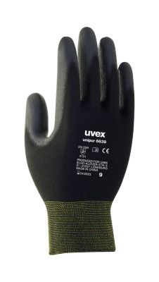 Montagehandschuh uvex unipur 6639, Polyamid, PU-Schicht, EN 388: 4131, abriebfest, 10 Paar, Größe 6