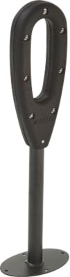 MOTTEZ Fahrradständer mit Gummiring, L 260 × B 160 × H 800 mm, für 2 Fahrräder, gummierter Ring, anthrazit