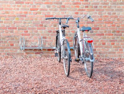 MOTTEZ Wandständer für Fahrräder, 4 Einstellplätze, 90° Bügelausrichtung, Stahl verzinkt