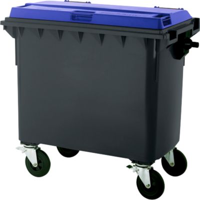 Müllcontainer MGB 660 FD, Kunststoff,  660 l, schwarzblau