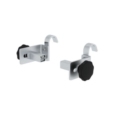 Munk Kopfsicherung für Anlegeleitern, werkzeuglose Verschraubung, kompatibel mit Sprossen- & Stufenlöchern, 2 Stück, ø 36 mm