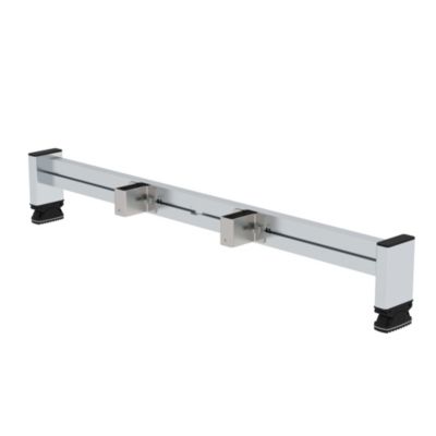 Munk Nachrüst-Traverse, nivello®-Leiterschuh, inkl. Befestigungsmaterial, B 0,93 m, Holmhöhe 58 mm