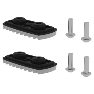 Munk nivello® Fußplatte, beserer Halt, geeignet für Leitern ab Baujahr 2019, 2 Stück, für Holmhöhe 58/73 mm