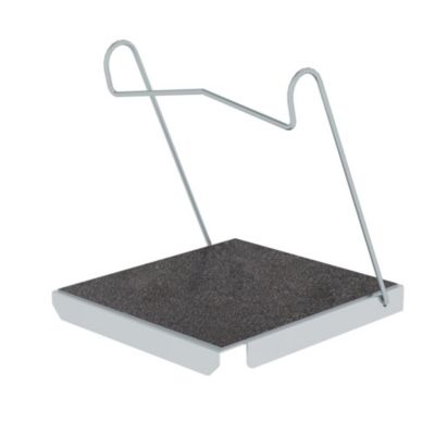 Munk Plattform für Sprossenleitern, Aluminium, Rutschhemmung R13, Korundeinstreuung, max. 150 kg