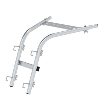 Munk Wandabstandshalter, für Sprossenleitern, mit Werkzeugablage, 30-mm-Schritt verstellbar, silber