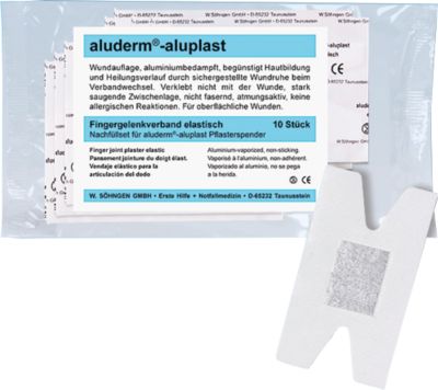 Nachfüllset Typ 5 für Pflasterspender aluderm®-aluplast, Fingergelenkverband, 10 Stück