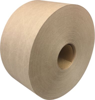 Nassklebeband, gitterverstärkt & reißfest, recycelbar, ohne Hülse, braun, 8 Rollen mit jeweils L 100 lfm x B 70 mm