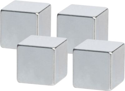 Neodym Magnet 32393, ca. 3 kg Haftkraft, ideal für Glasboards, B 10 x T 10 x H 10 mm