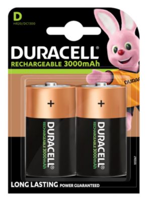 NiMH Akku Duracell Mono/D HR20, wiederaufladbar, 1,2 V, 2 Stück