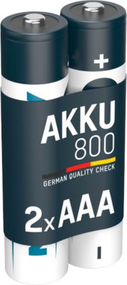 NiMH-Akku MaxE Micro AAA, 800 mAH, 2 Stück