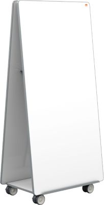 Nobo Move & Meet Mobile Whiteboard-System, doppelseitiges Whiteboard, 900 x 1800 mm, magnethaftend, fahrbar