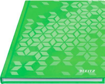 Notizbuch Leitz WOW, DIN A5, 80 linierte Blatt, Hardcover-Einband, FSC®-zertifiziert, grün