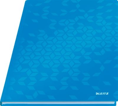 Notizbuch Leitz WOW, Format A4, 80 karierte Blatt, Hardcover-Einband, FSC®-zertifiziert, blau