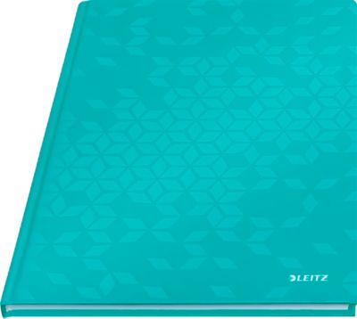 Notizbuch Leitz WOW, Format A4, 80 karierte Blatt, Hardcover-Einband, FSC®-zertifiziert, eisblau