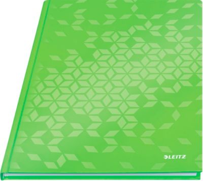 Notizbuch Leitz WOW, Format A4, 80 karierte Blatt, Hardcover-Einband, FSC®-zertifiziert, grün