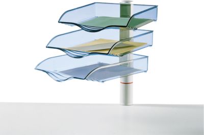Novus Ablagekorb CopySwinger, wahlweise 3 bis 5 Kästen, B4-Format, Säulensystem, lichtgrau