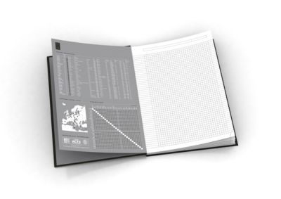 Office-Buch Oxford Essentials, gebunden, DIN A4, 96 Seiten kariert, 5er Pack, blau