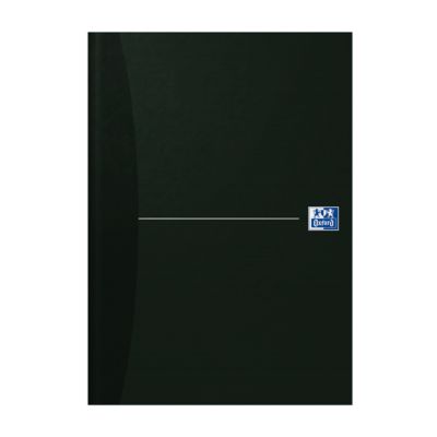 Office-Buch Oxford Essentials, gebunden, DIN A4, 96 Seiten kariert, 5er Pack, schwarz