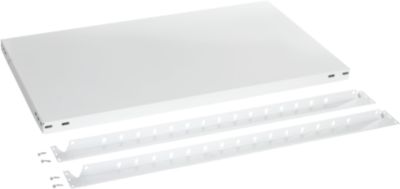 ORDO Professional legbord - staal - B 750 x D 400 x H 40 mm - in hoogte verstelbaar - max. belasting 140 kg - verkeerswit RAL 9016