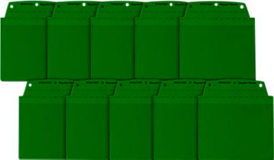 Orgatex insteekhoezen, A6 liggend, groen, 10 st.