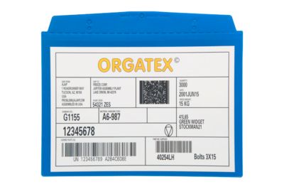 Orgatex-Magnettaschen, A6 quer, blau, 10 St.