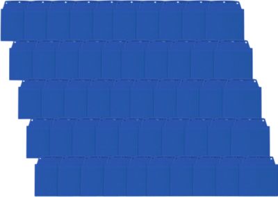 Orgatex Sichttaschen, A6 quer, blau, 50 St.