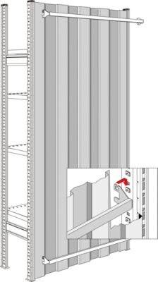 Panneaux arrières, pour largeur de module 1283 mm, H 2278 mm