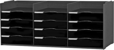 PAPERFLOW Sortierstation, DIN A4+, Polystyrol, schwarz