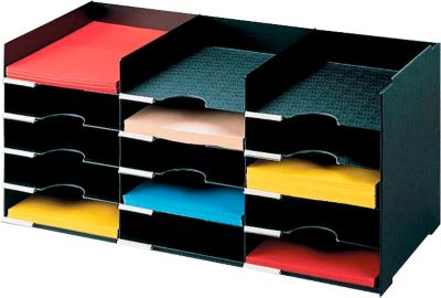 PAPERFLOW Sortierstation, DIN A4, Polystyrol, schwarz