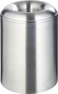 Papierkorb aus Aluminium, selbstlöschend, 20 l, mit Löschdeckel
