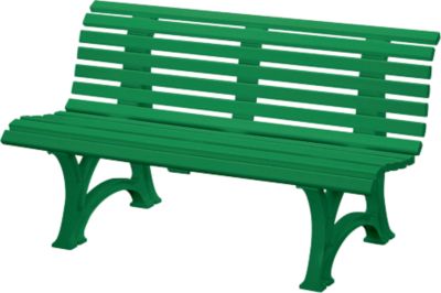 Parkbank, 3-Sitzer, L 1500 mm, grün