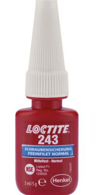 Pattex Flüssigkleber Loctite® 243, für die Schraubensicherung, Flasche mit 5 g