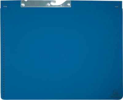 Pendelhefter Exacompta, für 2 x Links- oder Rechtsheftung, gefalzt, Dehntasche, Recycling-Karton, blau, 25 Stück