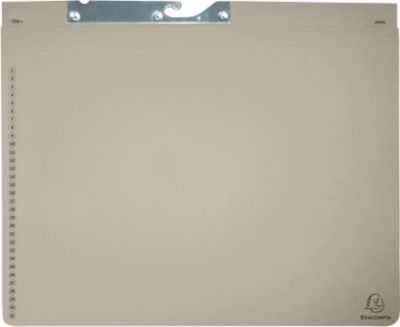 Pendelhefter Exacompta, für 2 x Links- oder Rechtsheftung, gefalzt, Dehntasche, Recycling-Karton, grau, 25 Stück