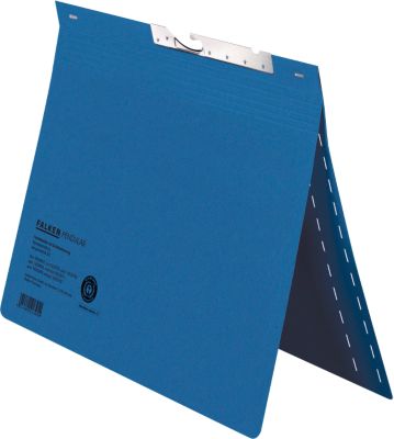 Pendelhefter Falken, Format A4, für bis zu 200 Blatt, Schlitzstanzung, Behördenheftung, Recycling-Karton, blau, 50 Stück