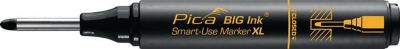 PICA Permanentmarker BIG INK SMART-USE-MARKER XL, schwarz, Strichbreite 2-4 mm, Tieflochmarkerfunktion, Ein-Hand-Bedienung