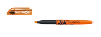 PILOT Textmarker FriXion Light Natural, Keilspitze, Strichstärke 3,8 mm, Schreibfarbe orange, radierbar, Recycling-Kunststoff, 1 Stück