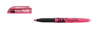 PILOT Textmarker FriXion Light Natural, Keilspitze, Strichstärke 3,8 mm, Schreibfarbe pink, radierbar, Recycling-Kunststoff, 1 Stück