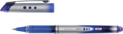 PILOT Tintenroller V-Ball Grip, blau, Strichstärke 0,4 mm, 12 Stück