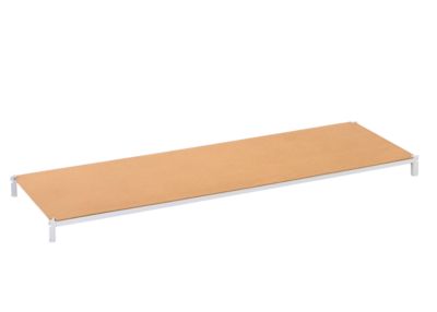Plateau à poser pour étagère de rayonnage universel - l. 1250 x P 300 mm - capacité de charge par étagère 122 kg - panneau de fibres de bois